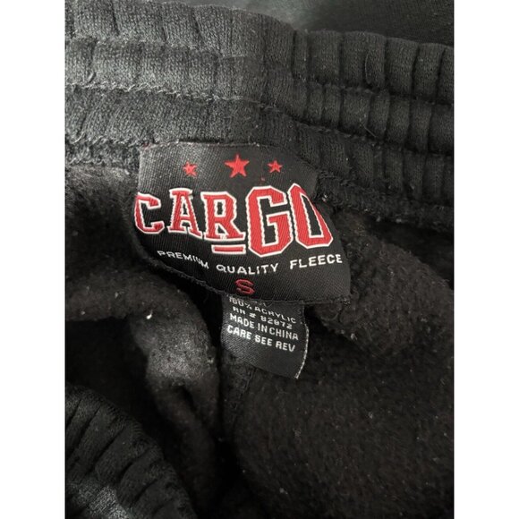 Cargo Premium Quality Fleece Sweatpants Black Size S Tall - Picture 3 of 3